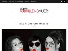 Tablet Screenshot of diebrillenbauer.com